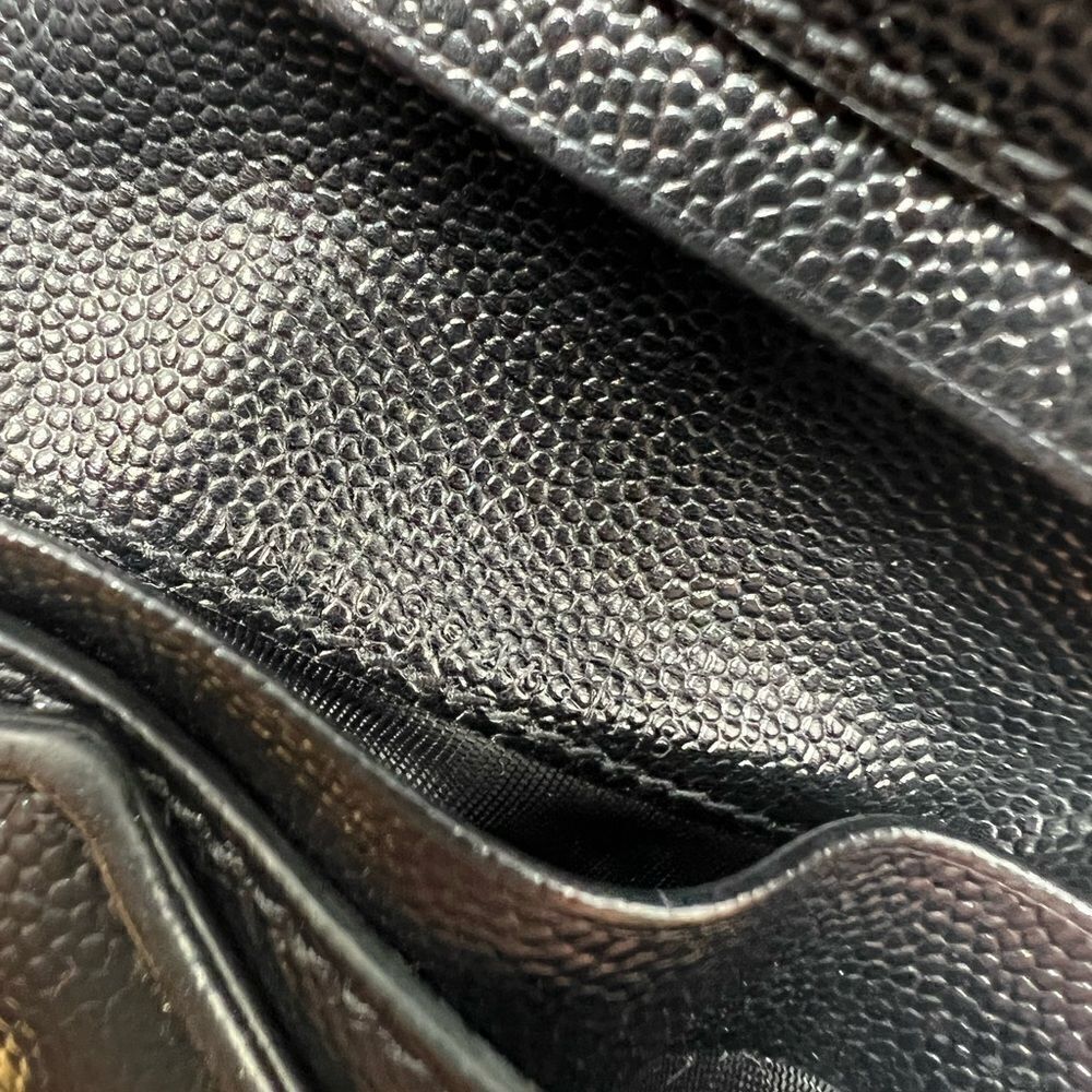 Authentic Saint Laurent Matelasse Grain de Poudre Monogram Envelope Small Wallet - Picture 4 of 10
